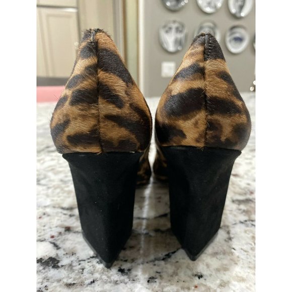 Vince Camuto Candera Leopard Block Heel Pumps 6 - Picture 8 of 10